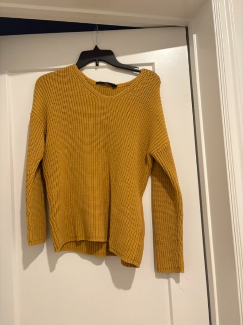 Jenni Kanye - mustard color v-neck sweater
